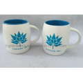 Sandblast Ceramic Mug with Color Filled